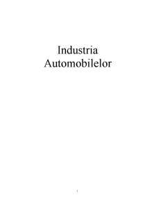Industria automobilelor - Pagina 1