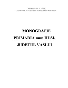 Monografie Primăria Municipiul Huși, Județul Vaslui - Pagina 1