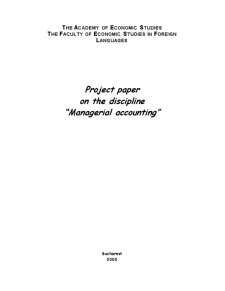 Managerial Accounting - Pagina 1