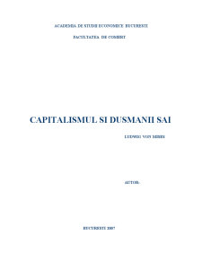 Capitalismul și dușmanii săi - recenzie - Pagina 1