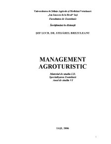 Management în Agroturism - Pagina 1