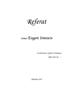 Eugen Ionescu - Pagina 1