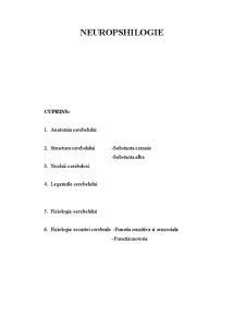 Neuropsihologia - Pagina 1
