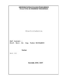 Electrotehnică - Pagina 1