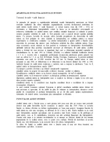 Apariția și evoluția auditului intern - Pagina 1