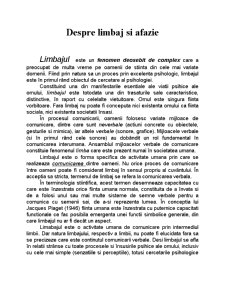 Despre limbaj și afazie - Pagina 1