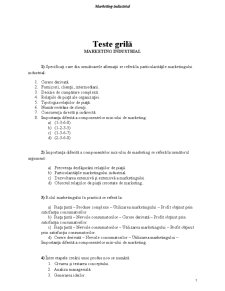 Subiecte Examen - Marketing Industrial - Pagina 1