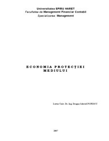 Economia protecției mediului - Pagina 1