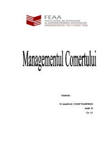 Managementul comerțului - SC Riviera SA - Pagina 1