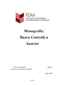 Monografie - Banca Centrală a Austriei - Pagina 1
