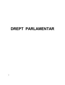Drept Parlamentar - Pagina 1