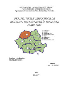 Perspectivele Serviciilor de Hoteluri Restaurante în Regiunea nord-vest - Pagina 1