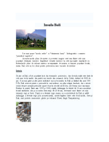 Insula Bali - Pagina 1