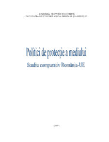 Politici de Protectie a Mediului - Studiu Comparativ Romania-UE - Pagina 1