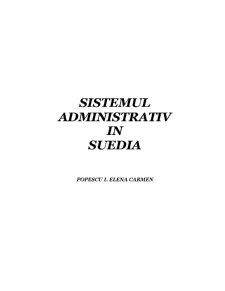 Sistemul Administrativ în Suedia - Pagina 1