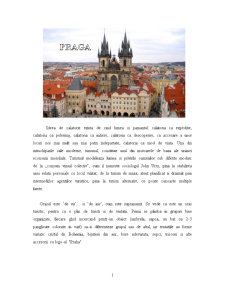 Praga - Proiect Economic în Turism - Pagina 1