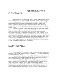 Electricitate și electronică - Pagina 1