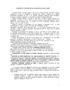 Comerțul exterior al României în anul 2007 - Pagina 1