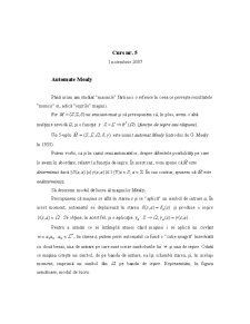 Limbaje Formale 5 - Pagina 1