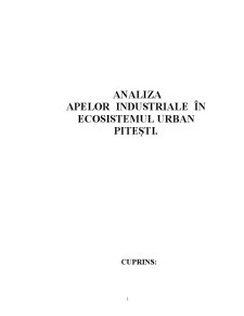 Analiza Apelor Industriale în Ecosistemul Urban Pitești - Pagina 2
