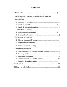Managementul Investiției Capitalurilor prin Leasing - Pagina 4