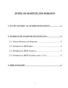 Burse de mărfuri din România - Pagina 1