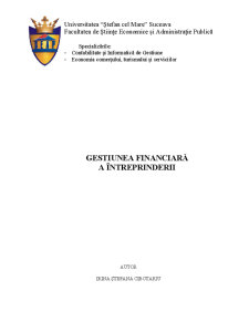 Gestiunea Financiară a Întreprinderii - Pagina 1