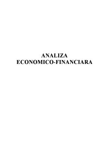 Analiză financiară economică - Pagina 1