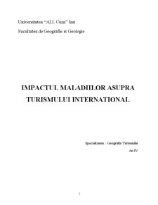 Impactul maladiilor asupra turismului internațional - Pagina 1