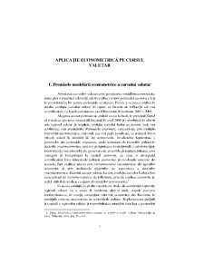 Econometrie - aplicații - Pagina 1