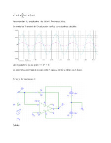Utilizarea amplificatorului operațional ca amplificator, integrator, diferențiator - Pagina 4
