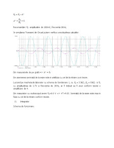Utilizarea amplificatorului operațional ca amplificator, integrator, diferențiator - Pagina 5