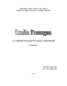 Emilia Romagna - La Presentazzione della Regione - Pagina 1
