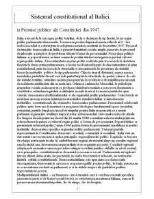 Dreptul Constitutional Comparat - Sistemul Constitutional al Italiei - Pagina 1