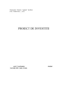Proiect de investiții - Perla Harghitei SA - Pagina 1
