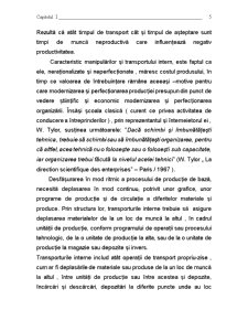 Perfecționarea Transportului Intern și Eficiența Economică a Acestuia la Societatea Comercială OLTCONS - Slatina - Pagina 5