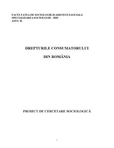 Drepturile Consumatorului din România - Pagina 1