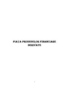 Piața Produselor Financiare Derivate - Pagina 1