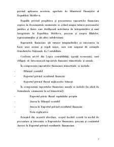 Modul de întocmire și prezentare a raportului privind rezultatul financiar - Pagina 4