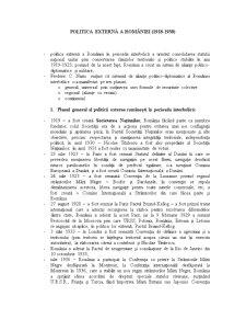 Politica Externă a României 1918-1938 - Pagina 1