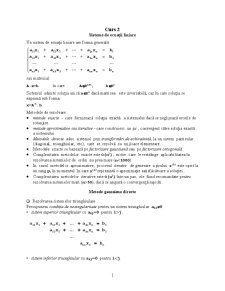 Metode Numerice - Curs 2 - Pagina 1