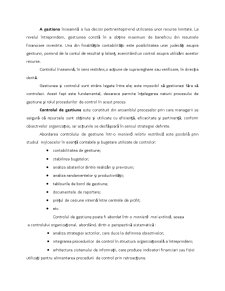 Gestiunea Financiară a Întreprinderii și Controlul Financiar de Gestiune - Pagina 13