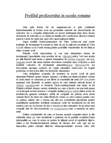 Profilul profesorilor în școala română - Pagina 1