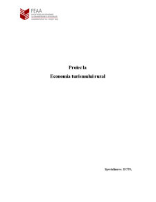 Economia turismului rural - Munții Apuseni - Pagina 1