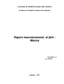 Raport macroeconomic al țării - Mexic - Pagina 1