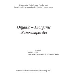 Organic-Inorganic Nanocomposites - Pagina 1
