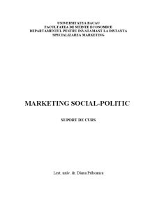Marketing Social-Politic - Pagina 1