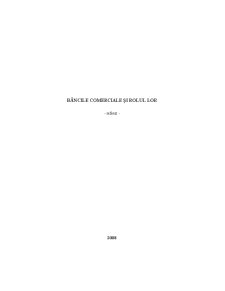 Băncile Comerciale și Rolul Lor - Pagina 1
