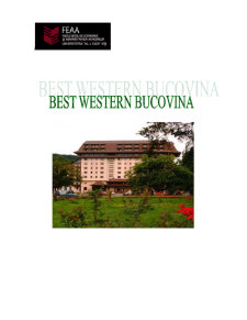 Gestiune hotelieră - Best Western Bucovina - Pagina 1