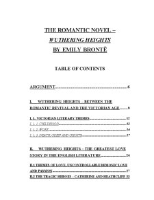 The Romantic Novel - Wuthering Heights - Pagina 1
